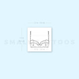 Bra Temporary Tattoo By M3.Ink (Set of 3)