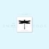 Black Dragonfly Temporary Tattoo (Set of 3)