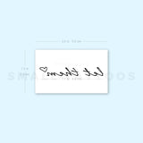 Let Them + Heart Temporary Tattoo (Set of 3)
