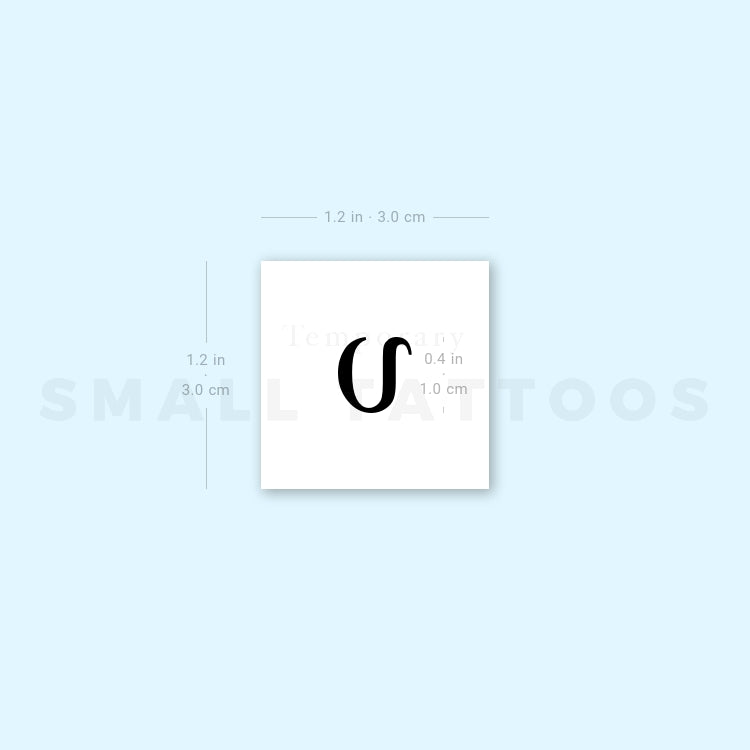 Upsilon Temporary Tattoo (Set of 3)