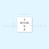 Love Mom Temporary Tattoo (Set of 3)