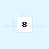 Dollar Sign Temporary Tattoo (Set of 3)