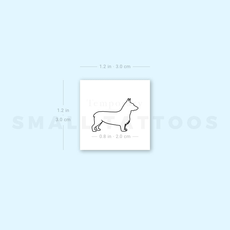 Corgi Temporary Tattoo (Set of 3)