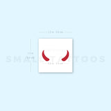 Devil Horns Temporary Tattoo (Set of 3)