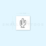 Small Saguaro Cactus Temporary Tattoo (Set of 3)