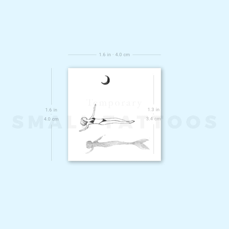 Mermaid Soul By Stefano Mazza Temporary Tattoo (Set of 3)