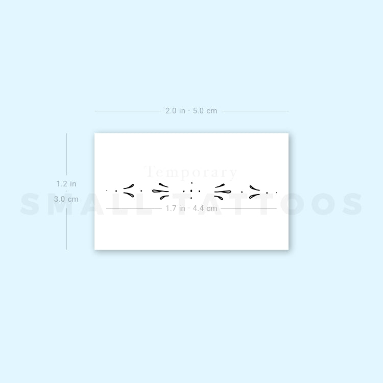 Ornament Temporary Tattoo By M3.Ink (Set of 3)