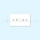 Ornament Temporary Tattoo By M3.Ink (Set of 3)