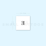 Uppercase Epsilon Temporary Tattoo (Set of 3)