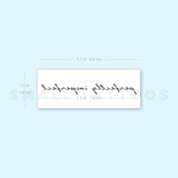 Perfectly Imperfect Temporary Tattoo (Set of 3)
