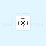 Minimalist 3 Leaf Clover Temporary Tattoo (Set of 3)
