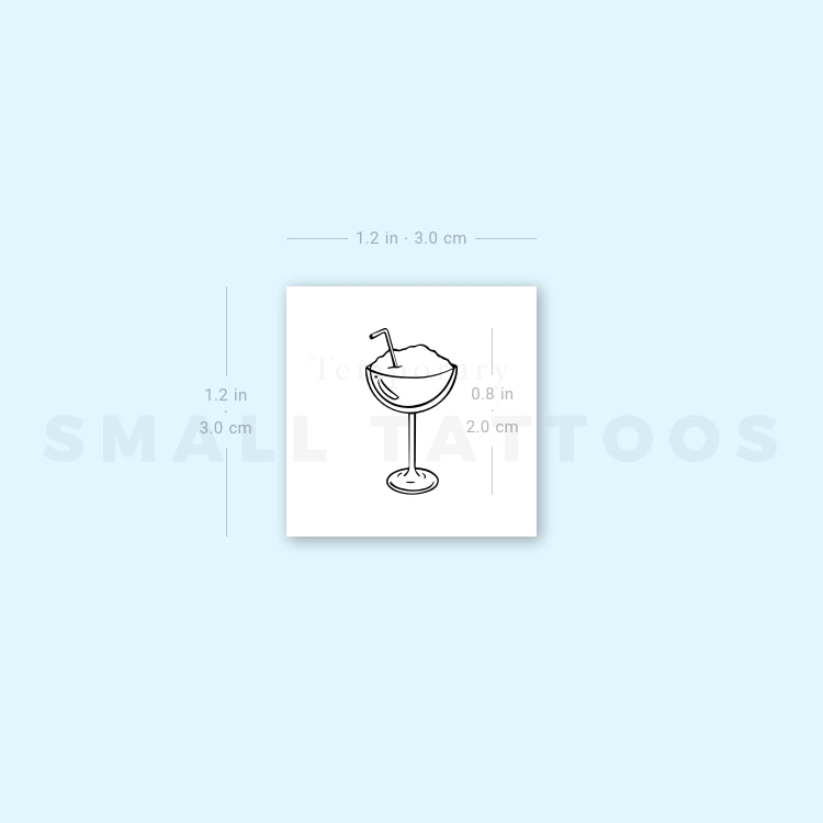 Daiquiri Temporary Tattoo (Set of 3)