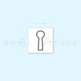 Keyhole Outline Temporary Tattoo (Set of 3)
