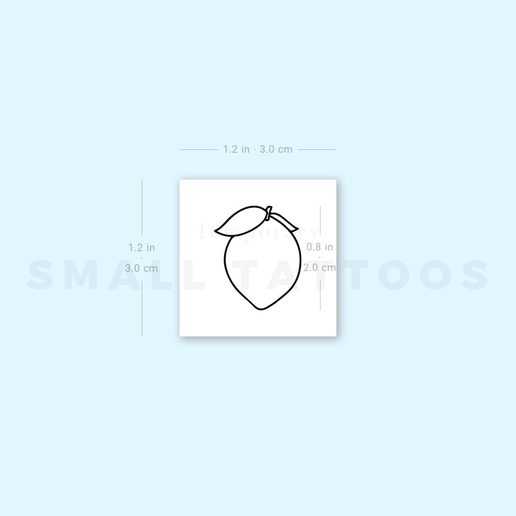 Lemon Temporary Tattoo (Set of 3)