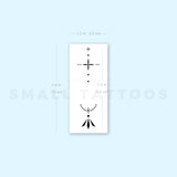 Finger Composition 4 Temporary Tattoo (Set of 3)