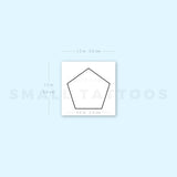 Pentagon Temporary Tattoo (Set of 3)