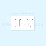 11 11 Aniston Temporary Tattoo (Set of 3)