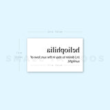 Heliophilia Temporary Tattoo (Set of 3)