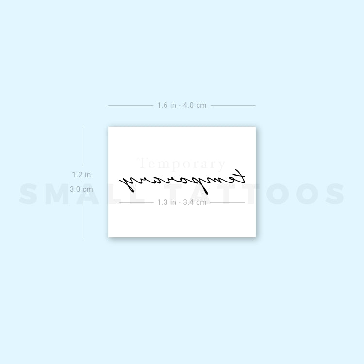 Temporary Temporary Tattoo (Set of 3)