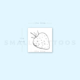 Strawberry By Stefano Mazza Temporary Tattoo (Set of 3)