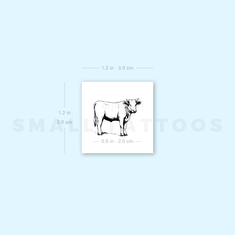 Ox Temporary Tattoo (Set of 3)
