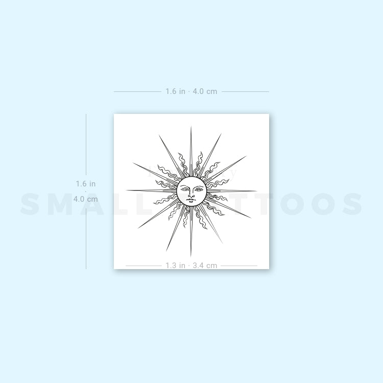 Inti Sun Temporary Tattoo (Set of 3)
