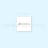 Sincerely Temporary Tattoo (Set of 3)