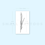 Wheat Plant Temporary Tattoo (Set of 3)