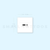 Morse Code A Temporary Tattoo (Set of 3)