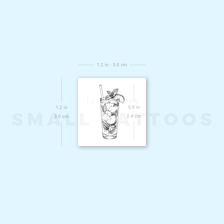 Mojito Temporary Tattoo (Set of 3)