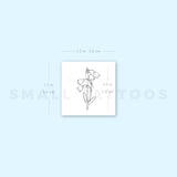 Spring Snowflake Temporary Tattoo (Set of 3)