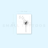 Small Blown Dandelion Temporary Tattoo (Set of 3)