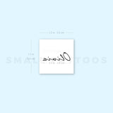 Small Olivia Temporary Tattoo (Set of 3)