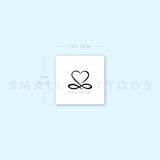 Infinity Heart Temporary Tattoo (Set of 3)