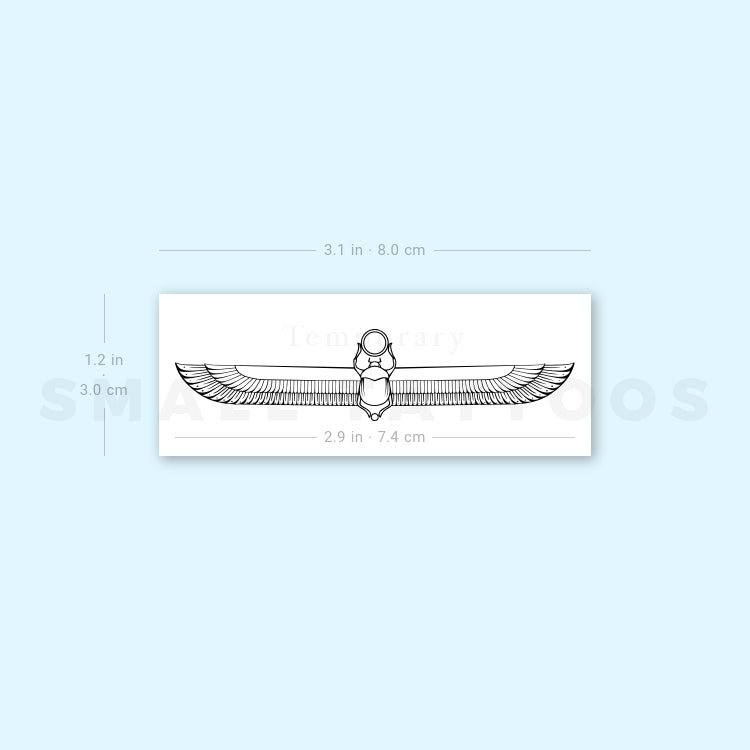 Scarab Temporary Tattoo (Set of 3)