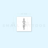 Dagger Temporary Tattoo (Set of 3)