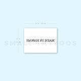 MADE IN HAWAII Temporary Tattoo (Set of 3)
