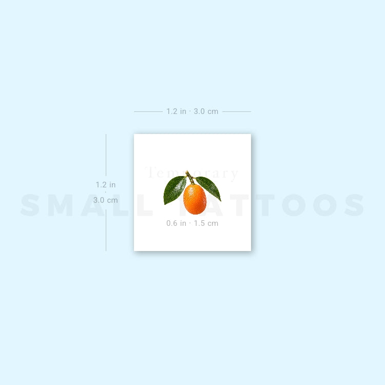 Little Kumquat Temporary Tattoo (Set of 3)