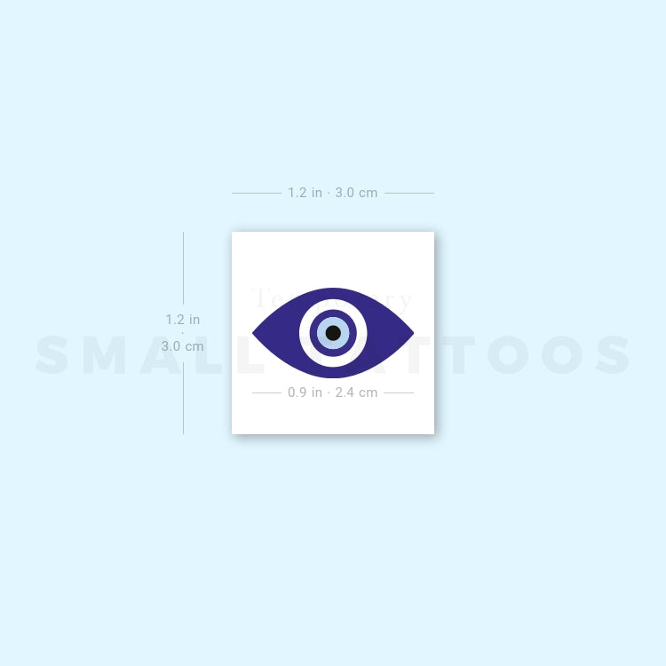 Nazar Eye Temporary Tattoo (Set of 3)