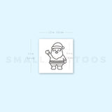 Santa Claus Temporary Tattoo (Set of 3)