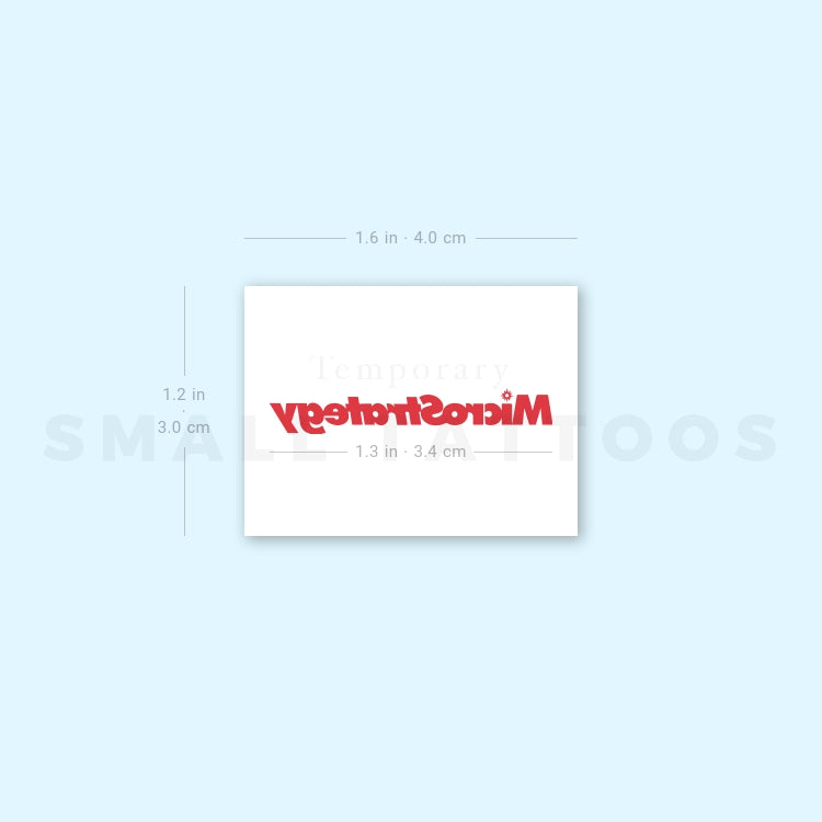 MicroStrategy Temporary Tattoo (Set of 3)