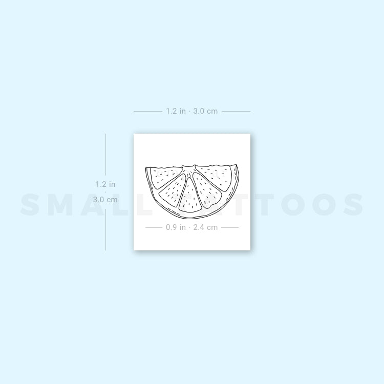 Lemon Slice Temporary Tattoo (Set of 3)