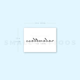 Relentless Temporary Tattoo (Set of 3)