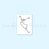 Golden Ballerina Temporary Tattoo (Set of 3)