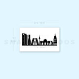 Madrid Skyline Temporary Tattoo (Set of 3)