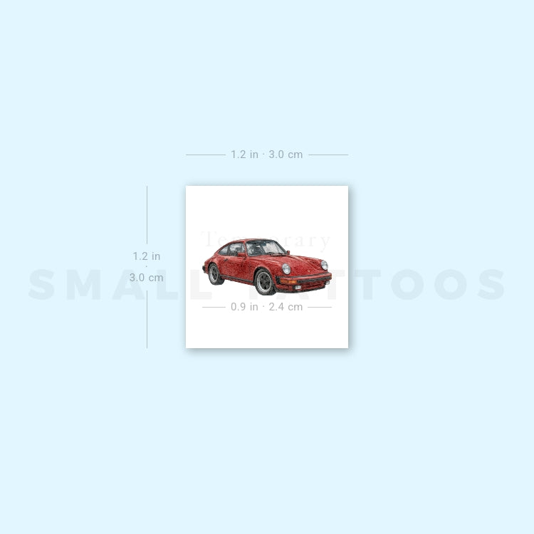 Porsche 911 Temporary Tattoo (Set of 3)