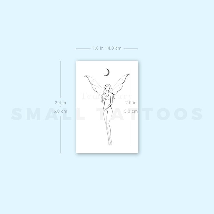 Cescent Fairy By Stefano Mazza Temporary Tattoo (Set of 3)