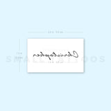 Christopher Temporary Tattoo (Set of 3)