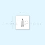 Empire State Building Temporary Tattoo (Set of 3)