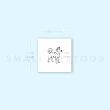 Siberian Husky Temporary Tattoo (Set of 3)